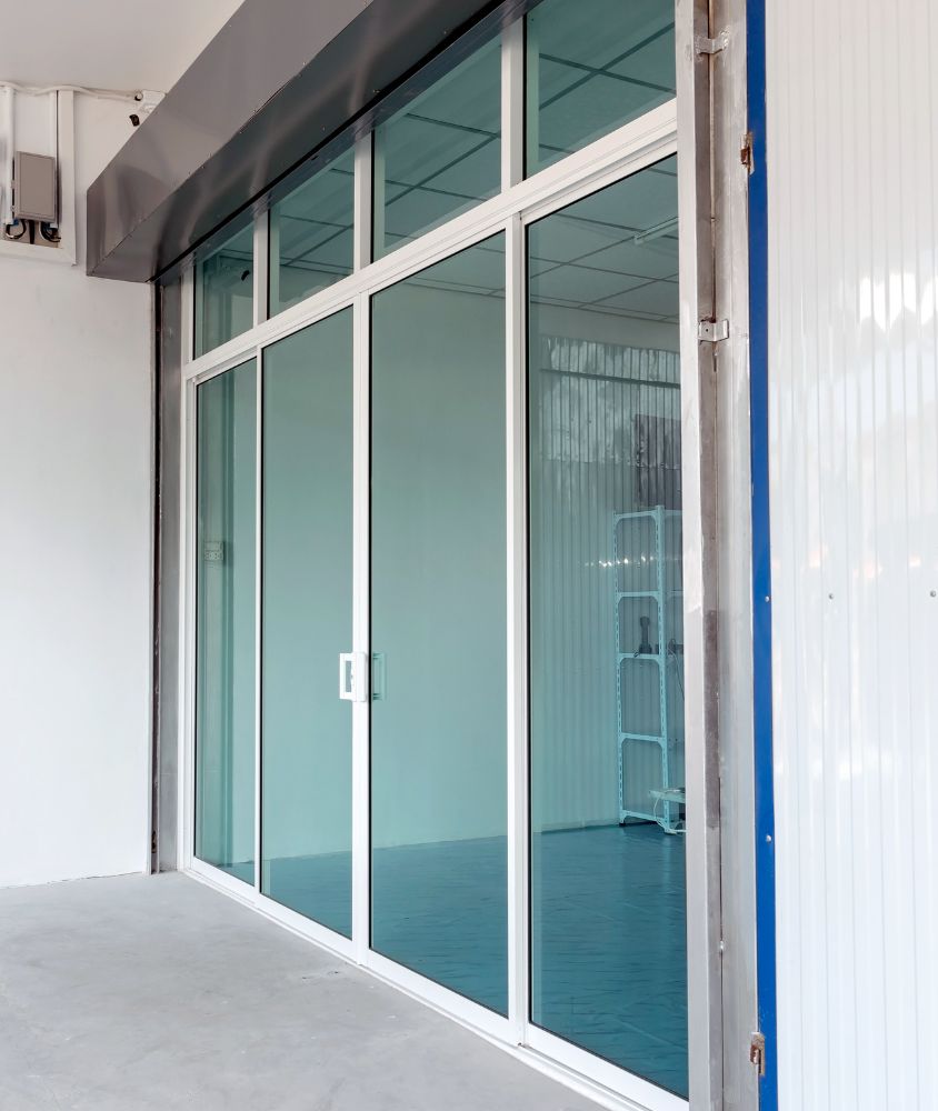 porta de vidro em Jundiaí